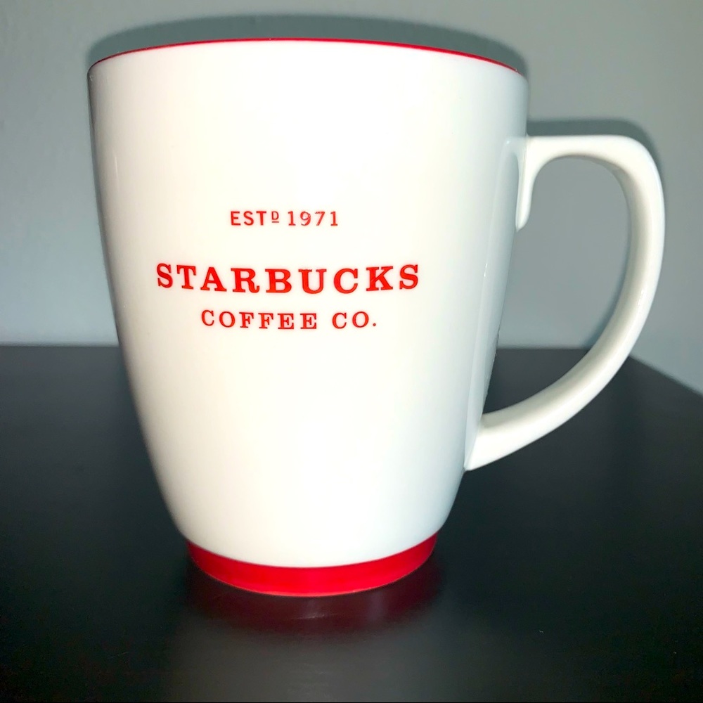 Starbucks White and Red 1971 Coffee Mug